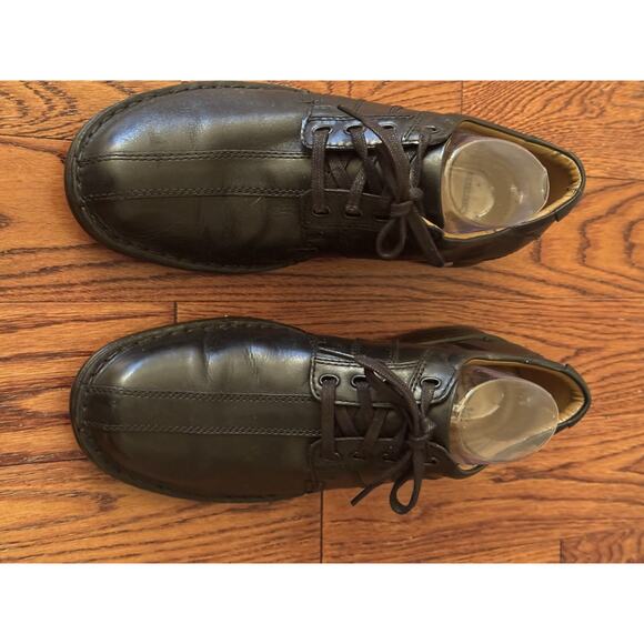 Clarks Touareg Vibe Oxfords Mens 9 Comfort Shoes Black Leather Cushion Ortholite - Picture 3 of 16